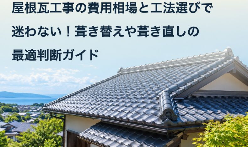 画像2313：屋根瓦工事の費用相場と工法選びで迷わない！葺き替えや葺き直しの最適判断ガイド