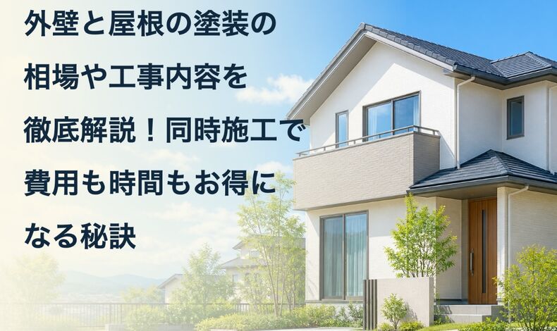 画像2351：外壁と屋根の塗装の相場や工事内容を徹底解説！同時施工で費用も時間もお得になる秘訣